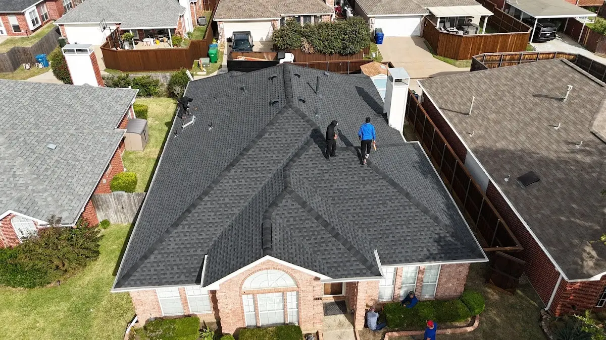 Slate & Tile Roof Repair work in progress on a San Rafael property